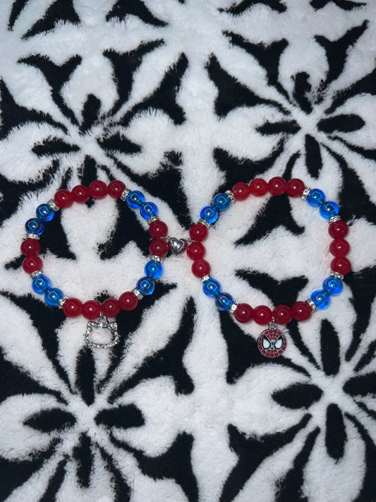 Matching Spider Man and Spider HK Bracelets