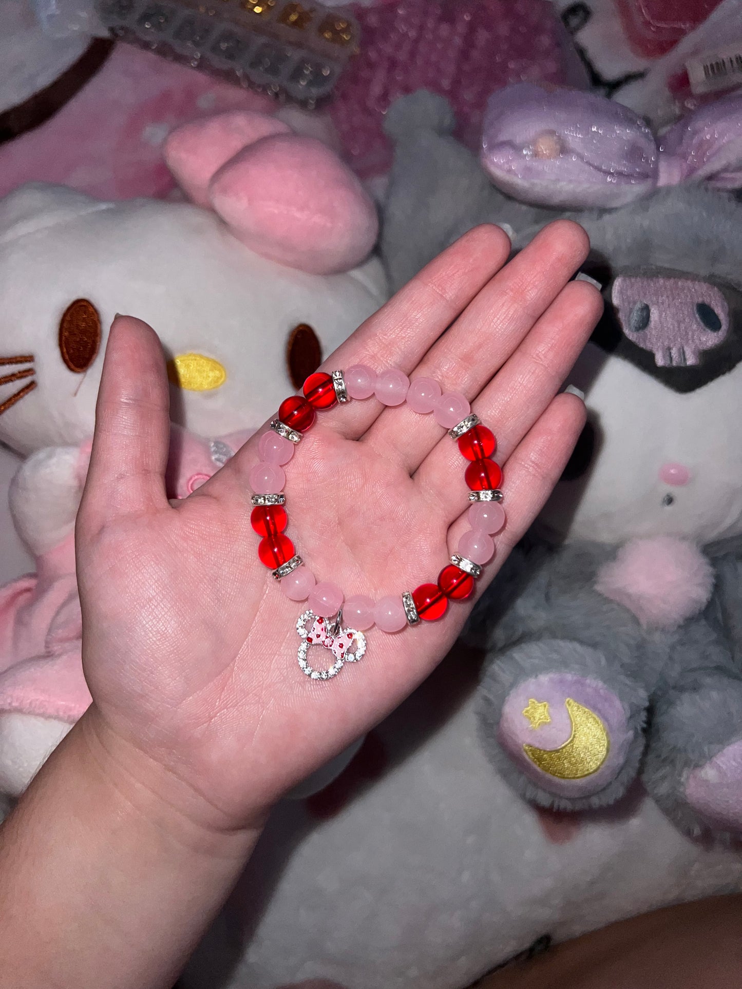 Red & Pink Minnie Bracelet