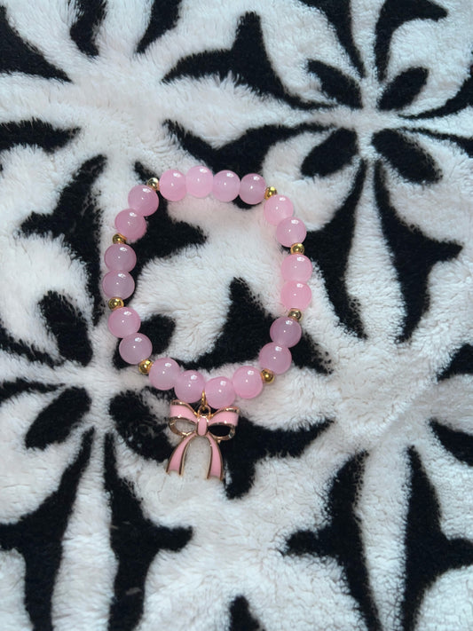 Light Pink Ribbon Bracelet