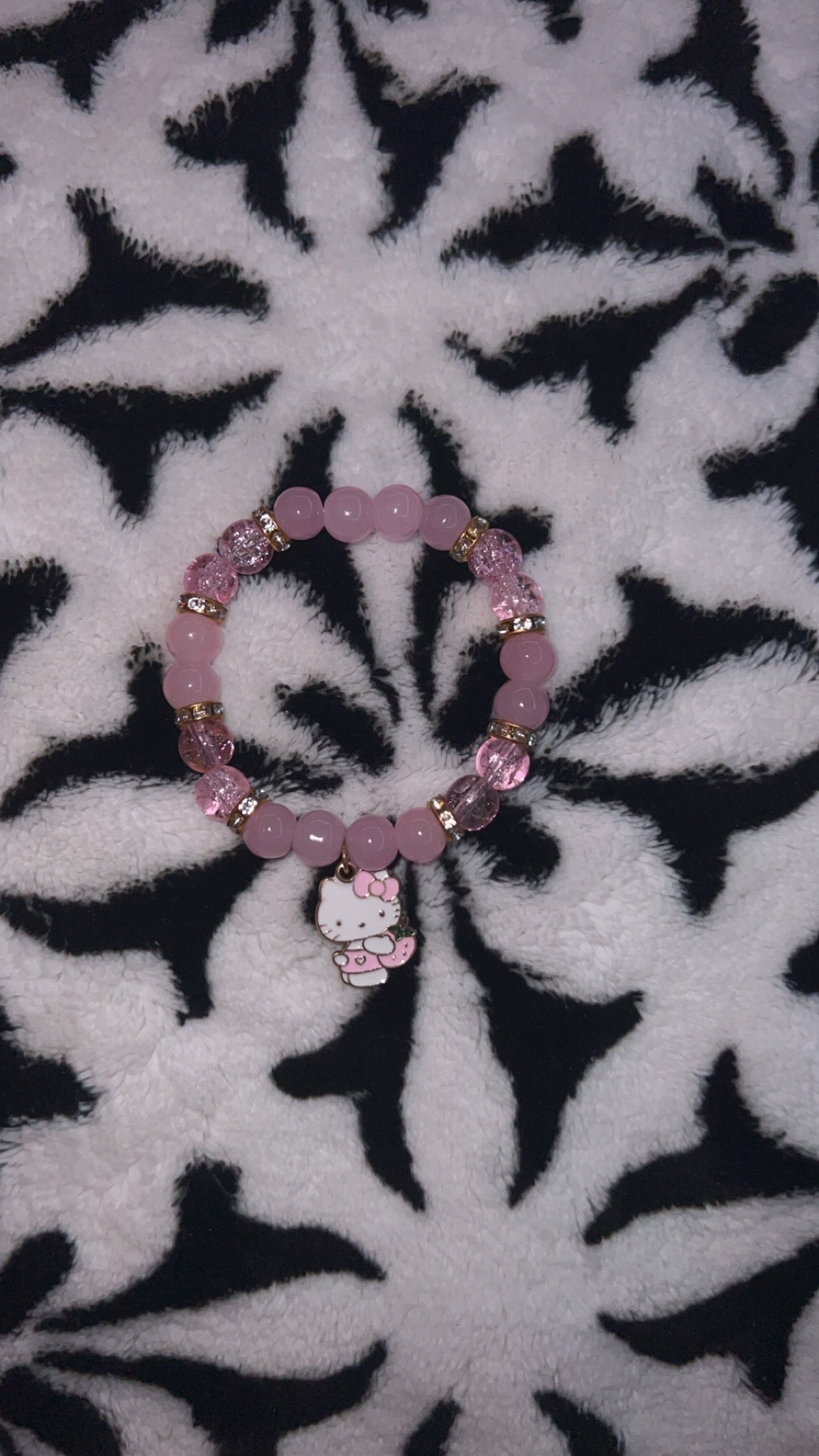 Light Pink Crackle HK Bracelet